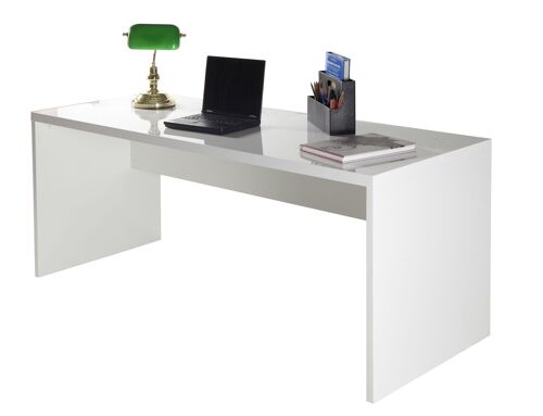 COMPOSAD | Scrivania della Linea DISEGNO, Scrivania Bianca, Scrivania PC, (LxAxP) 180x73x69 cm, Colore Bianco Laccato, per Studio, Ufficio, Made in Italy