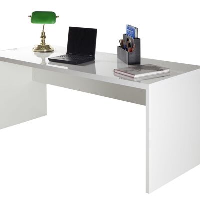 COMPOSAD | Schreibtisch aus der DISEGNO-Linie, weißer Schreibtisch, PC-Schreibtisch, (BxHxT) 180x72,30x69 cm, weiß lackiert, für Arbeitszimmer, Büro, hergestellt in Italien