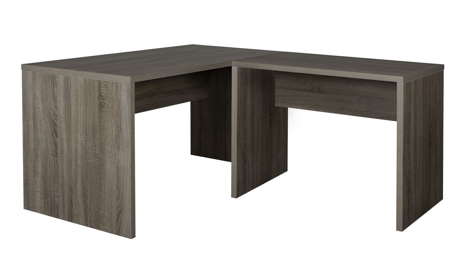 COMPOSAD | Scrivania della Linea DISEGNO, Scrivania Angolare, Scrivania PC ad Angolo, (LxAxP) 178,20x74,50x207 cm, Colore Rovere Sonoma, per Studio, Ufficio, Made in Italy