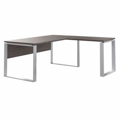 COMPOSAD | Schreibtisch aus der DISEGNO-Linie, Eckschreibtisch, Eck-PC-Schreibtisch, (BxHxT) 140x74,50x80+90 cm, Farbe Sonoma-Eiche, für Arbeitszimmer, Büro, Made in Italy