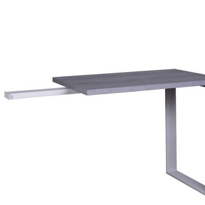 COMPOSAD | Extension for Desk SR4815-SR4816 of the DIEGNO Line, (WxHxD) 90x74,30x60 cm, Gray Concrete Effect, Made in Italy
