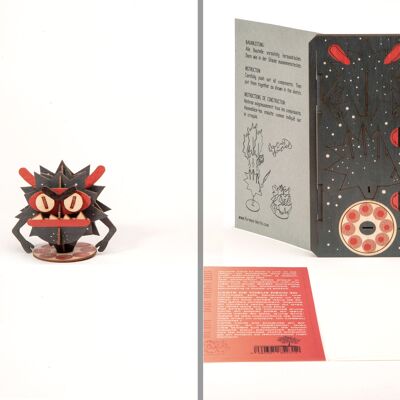 Monster - tarjeta de felicitación decorativa 3D