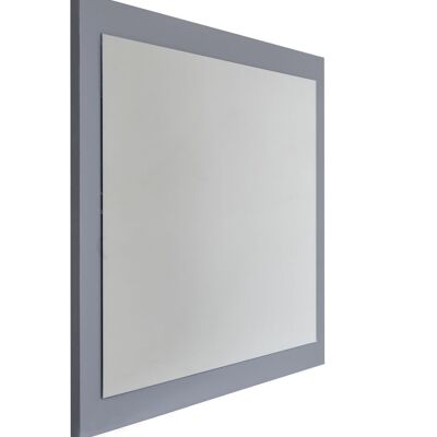 COMPOSAD | Mirror with Frame from the GALAVERNA Line, Wall Mirror, Modern and Elegant, (WxHxD) 81.9x68.3x3.5 cm, Lacquered Titanium Grey, made in Italy