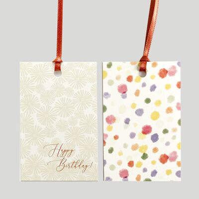 Set of 6 gift tags | Ray bloom