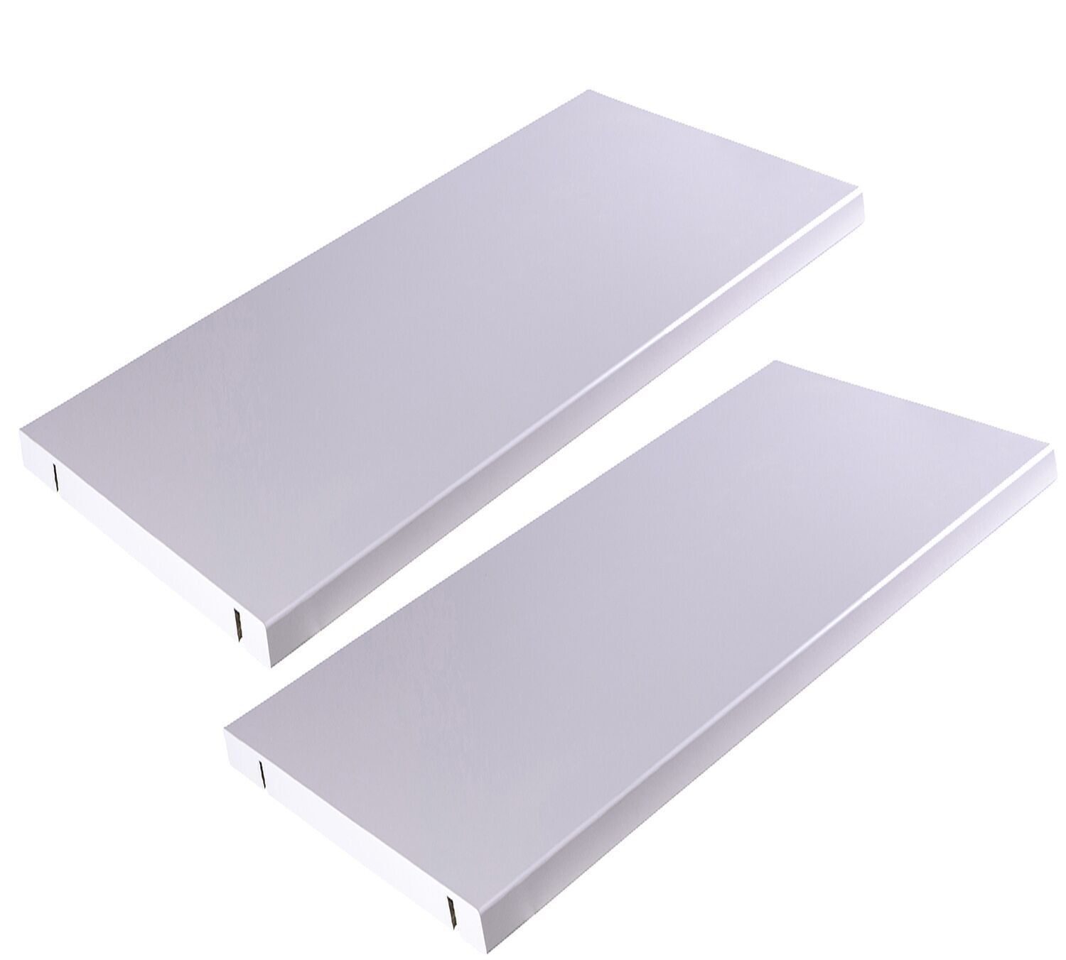 COMPOSAD | Pair of internal shelves for CABINETS, shelves for wardrobes, (WxHxD) 96.4x1.8x48cm, Grey, Made in Italy