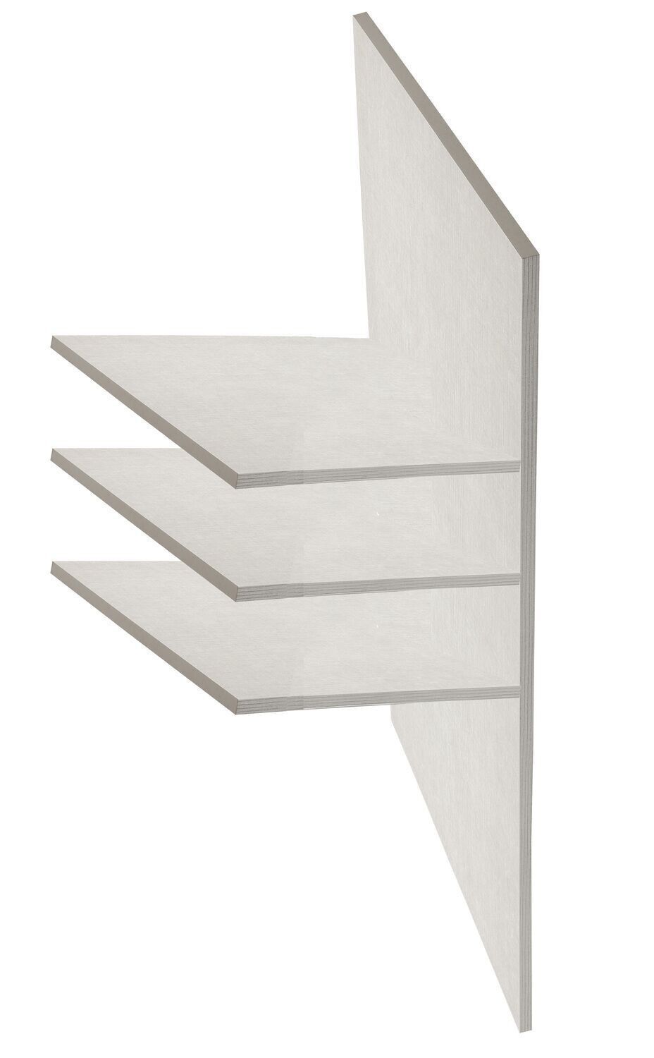 COMPOSAD | Divisore per Armadi della Linea SYSTEMA, con Asta Appendiabiti e 3 Ripiani, Compatibile con Tutti gli Armadi SYSTEMA, Made in Italy