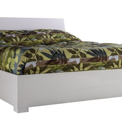 COMPOSAD | Bett aus der GELOSIA-Linie, Doppelbett, (BxHxT) 155,40 x 90,40 x 203,40 cm, weiß lackiert, Schlafzimmer, hergestellt in Italien