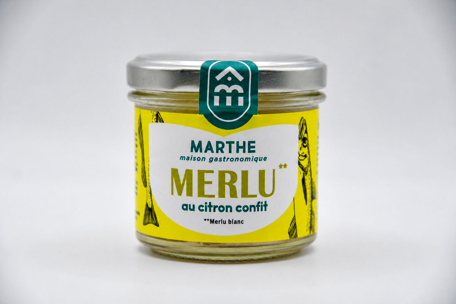 Weißer Seehecht mit kandierter Zitrone - 90 g