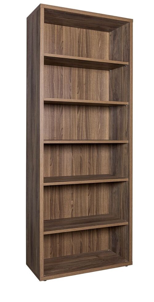 COMPOSAD | Libreria Alta della Linea DAVINCI BRERA Con 5 Ripiani Regolabili, Libreria Scaffale Moderna, (LxAxP) 81,60x217,50x35,70 cm Noce Brera, Soggiorno, Studio, Ufficio, Made in Italy