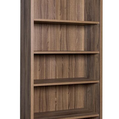 COMPOSAD | Libreria Alta della Linea DAVINCI BRERA Con 5 Ripiani Regolabili, Libreria Scaffale Moderna, (LxAxP) 81,60x217,50x35,70 cm Noce Brera, Soggiorno, Studio, Ufficio, Made in Italy