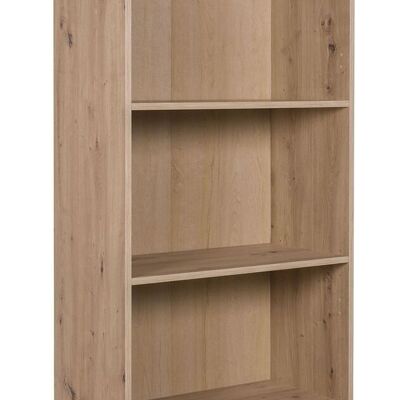 COMPOSAD | Bookcase from the ESPRESSO Line with 4 Adjustable Shelves, Modern Bookcase, for Office, Living Room, Bedroom, (WxHxD) 69x200x35 cm, Honey Oak Oak, Made in Italy