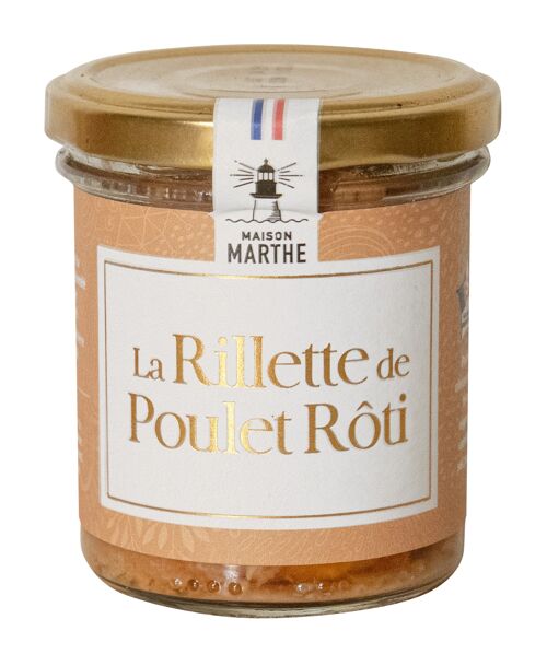 Rillette de poulet rôti 130g