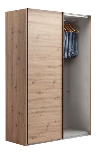 COMPOSADE | Armoire de la Ligne SYSTEMA, Armoire avec 2 Portes Coulissantes, Chambre à Coucher, (LxHxP) 150x223x67 cm, Couleur Chêne Miel, Fabriquée en Italie 5