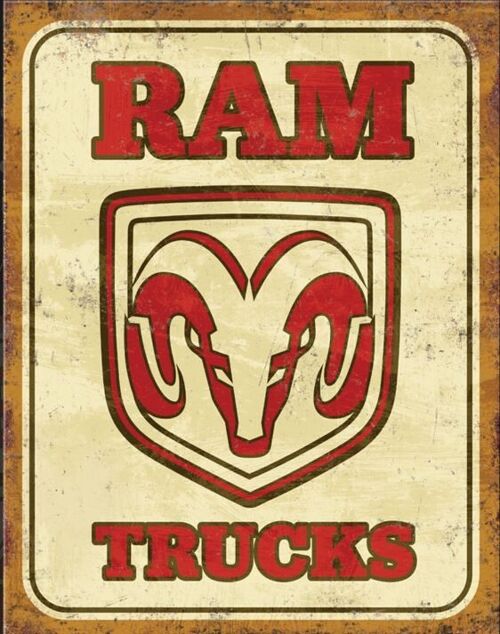US Blechschild  DODGE RAM Trucks