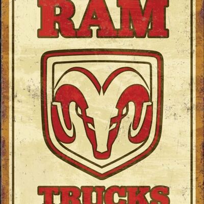 US metal sign DODGE RAM Trucks