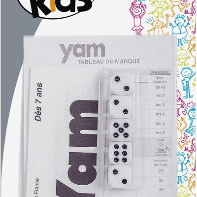 Yam-Spiel mit Würfel und Block