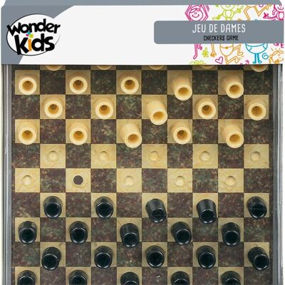 Gioco dei Checkers da viaggio - Board di plastica