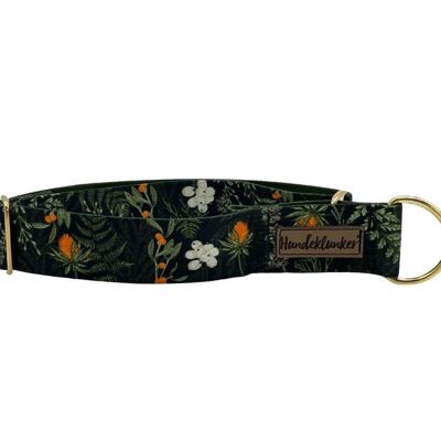Train Stop Dog Collar Forest Walkies (rPet) Gold/Silver