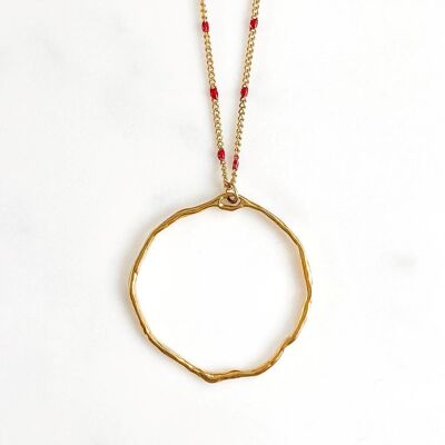 Coral long necklace