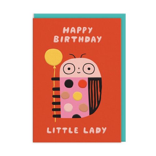 Little Lady Birthday Card (10444)