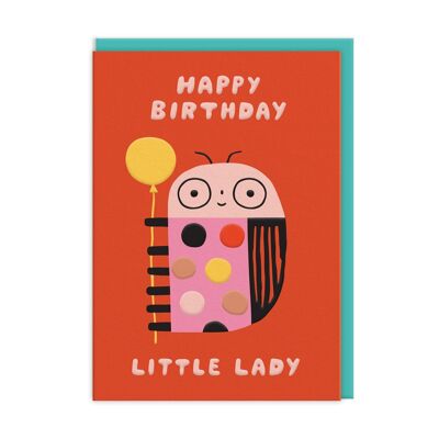 Tarjeta de cumpleaños de la pequeña dama (10444)