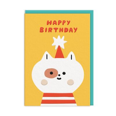 Tarjeta de feliz cumpleaños de gato (10446)