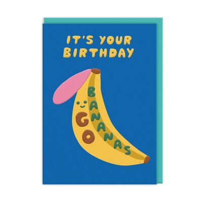 Tarjeta de cumpleaños de Go Bananas (10450)