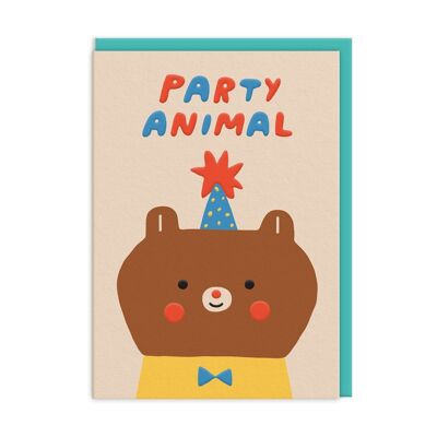 Party Animal Bear Card (10452)