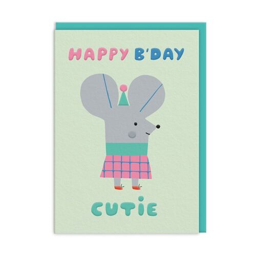 Cutie Mouse Birthday Card (10443)