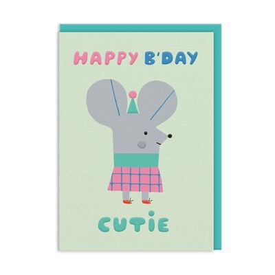 Carte d'anniversaire Cutie Mouse (10443)