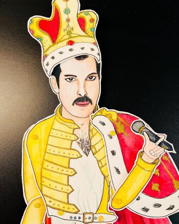 Marionnette en papier Freddie Mercury 2
