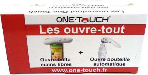 Coffret Les Ouvre Tout One Touch Ouvre boîte + Ouvre bouteille