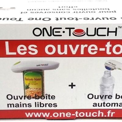 Coffret Les Ouvre Tout One Touch Ouvre boîte + Ouvre bouteille