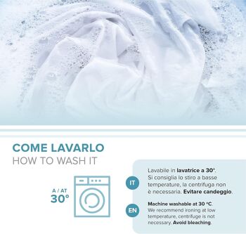 Dorian Home, Parure de lit double 200 x 210, 100 % coton doux et pur, fabriquée en Italie, motif gouttes bleu sarcelle 4