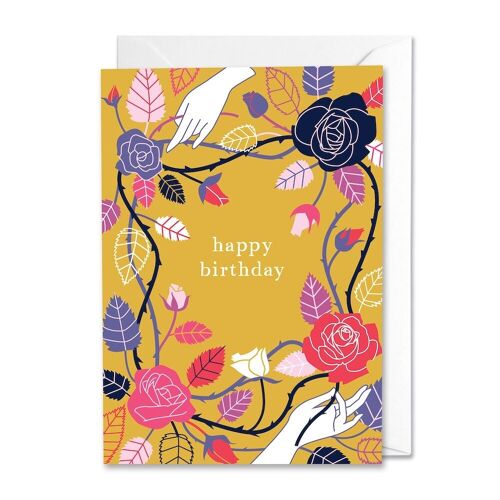 Happy Birthday Floral Card