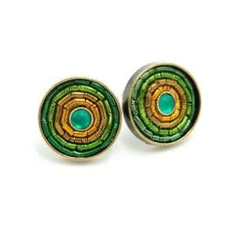 Boucle d'oreille antique Inde 04 35