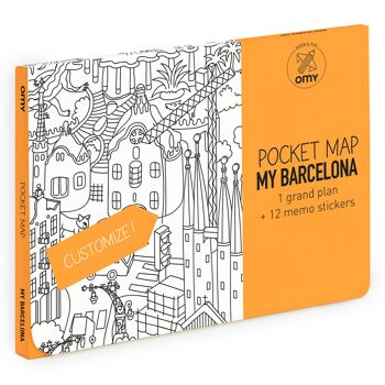 Carte de poche - Barcelone 1