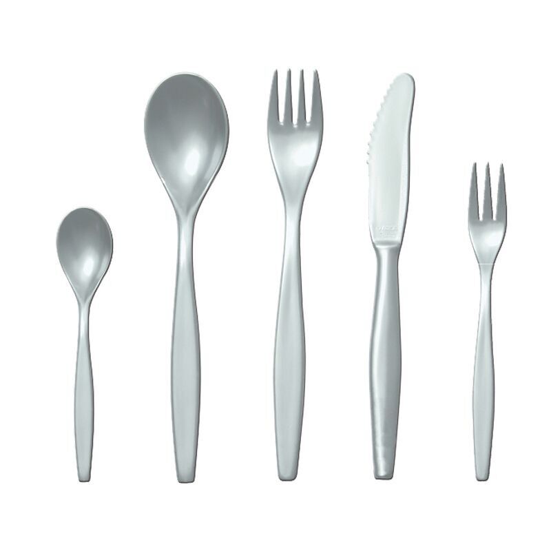 Cutlery set SAN - 5 pieces silver