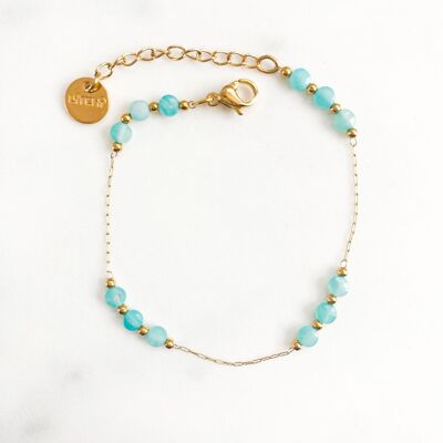 Amazonite turquoise pebble bracelet
