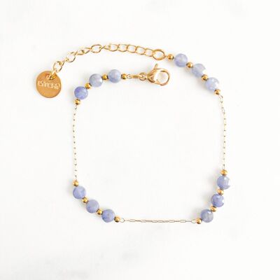 Lilac tanzanite pebble bracelet