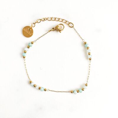 Amazonite turquoise mini pebble bracelet