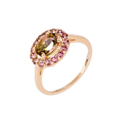 Anillo Rosa Vermeil