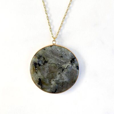 Collana con pendolo in labradorite