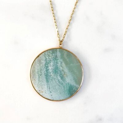 Sautoir pendule Amazonite