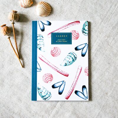 Cuaderno de papelería A5 - Conchas