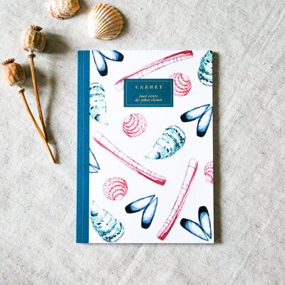 Stationery Notebook A5 - Seashells