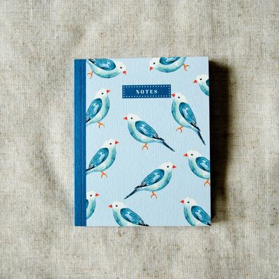 Kleines Schreibwaren-Notizbuch – Der blaue Vogel