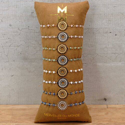 Coussin de 8 Bracelets en acier inoxydable