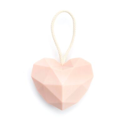 Cuore di sapone - sapone a cuore grande con cordino, sapone regalo, naturale, vegano