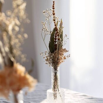Bouquet de fleurs séchées décoration de table abricot 4